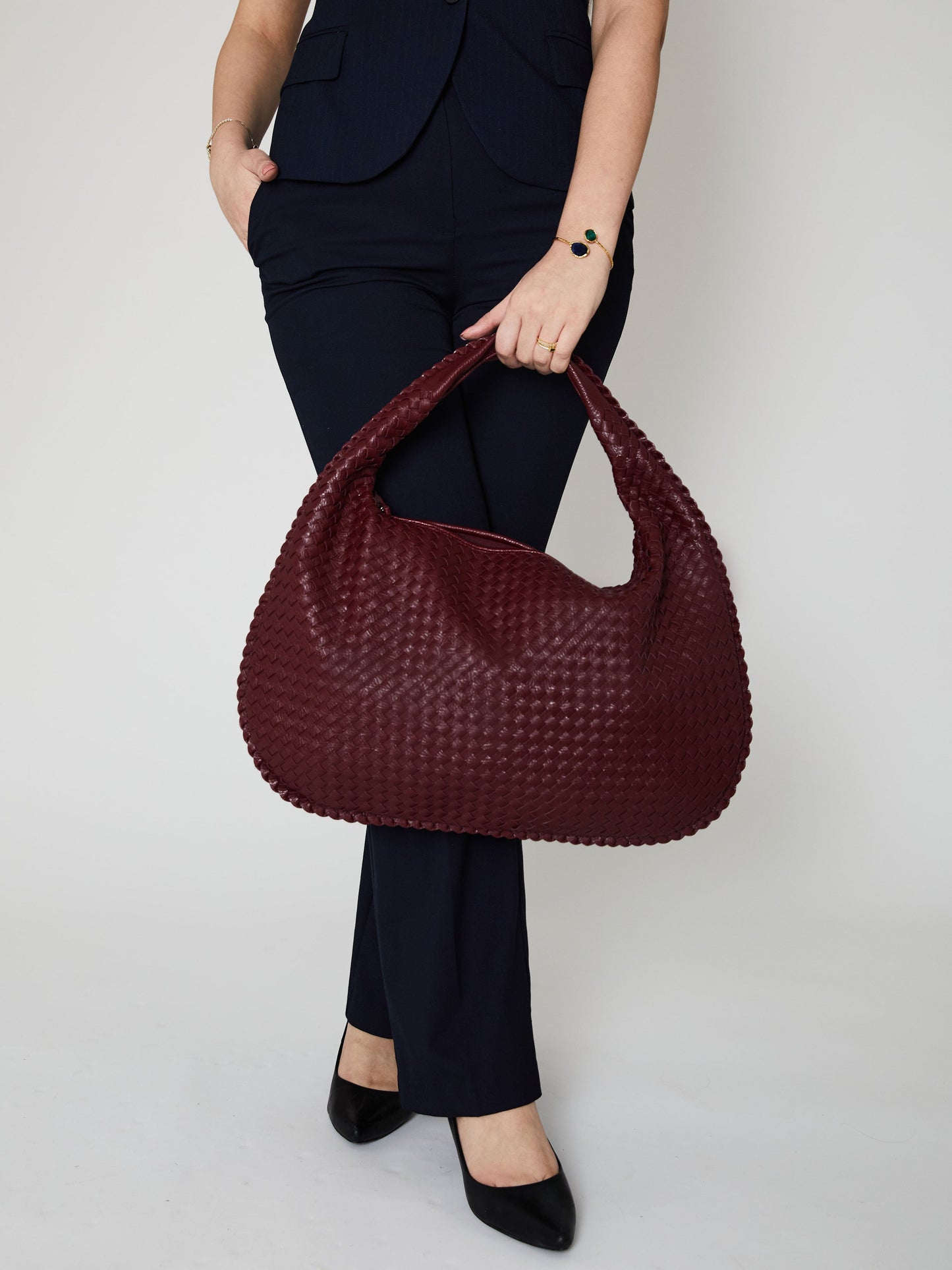 Charlotte™ | Everyday shoulder bag - Wine Red