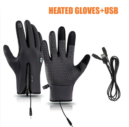 Rechargeable Heated Electric Touch Screen Gloves