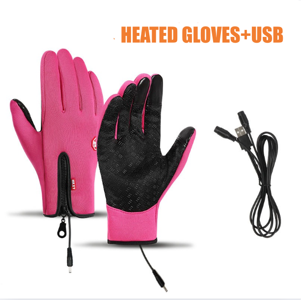 Rechargeable Heated Electric Touch Screen Gloves