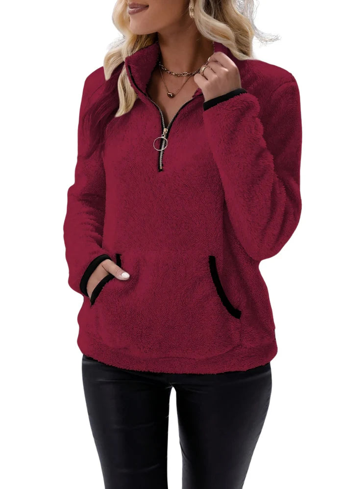 Lilaboutiq's Half Zip Fleece