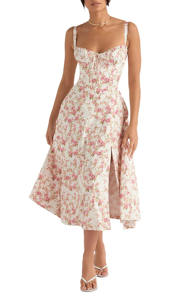 Floral dress - waist shaping