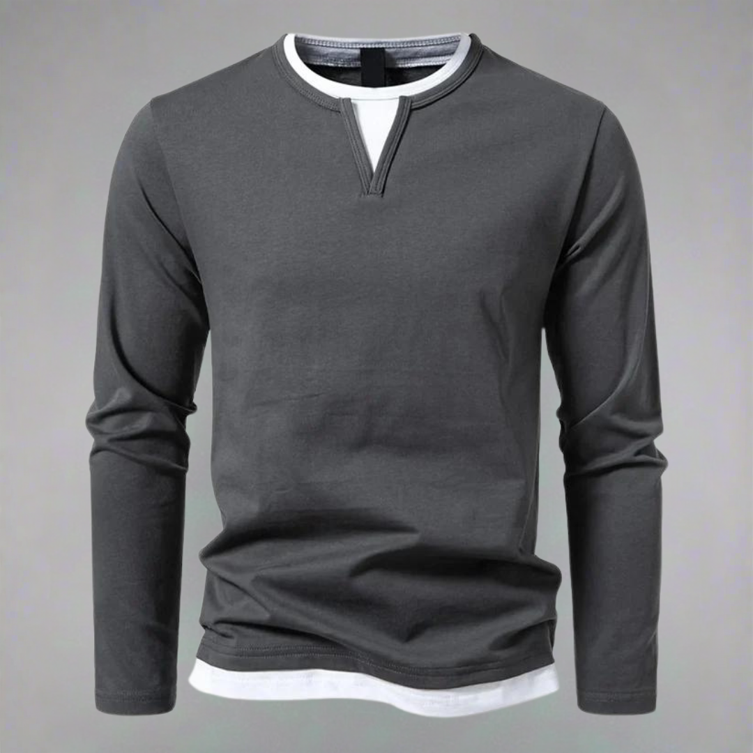 Ryan | Long-sleeved V-neck jumper, modern style