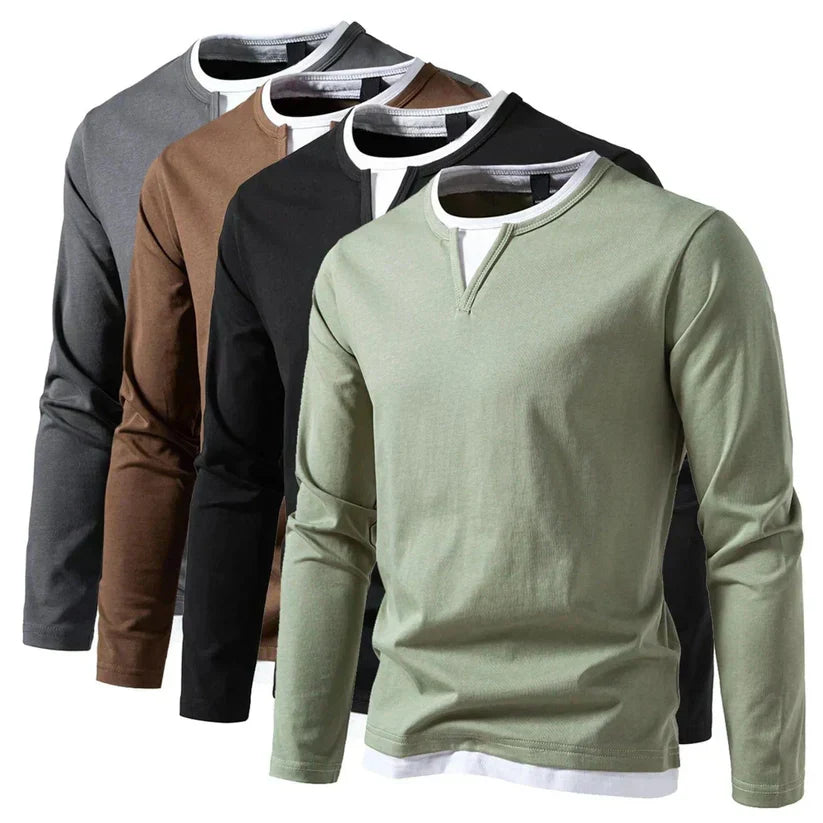 Ryan | Long-sleeved V-neck jumper, modern style