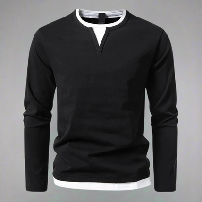 Ryan | Long-sleeved V-neck jumper, modern style