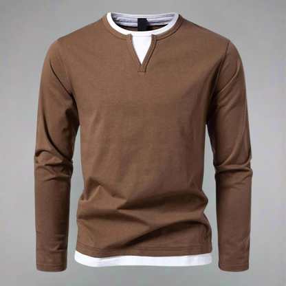 Ryan | Long-sleeved V-neck jumper, modern style