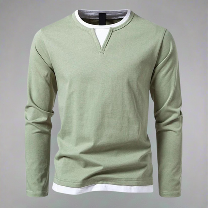 Ryan | Long-sleeved V-neck jumper, modern style