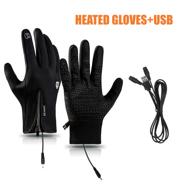 Rechargeable Heated Electric Touch Screen Gloves