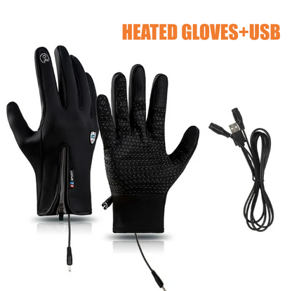 Rechargeable Heated Electric Touch Screen Gloves