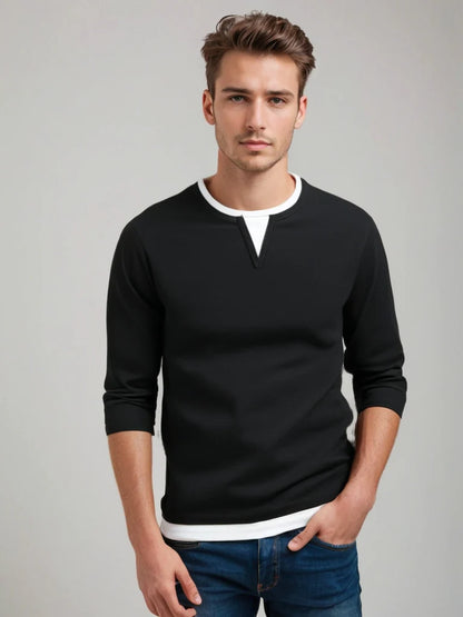 Ryan | Long-sleeved V-neck jumper, modern style