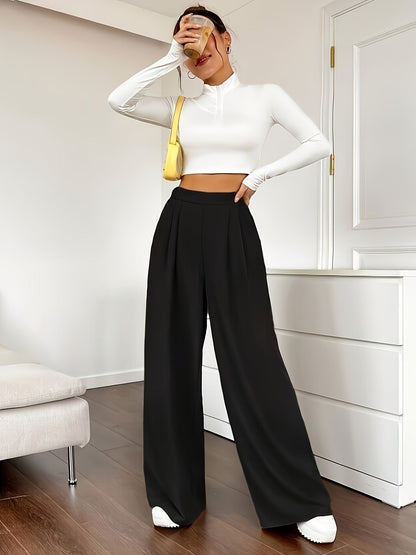 Zazi™ | Elegant wide leg trousers