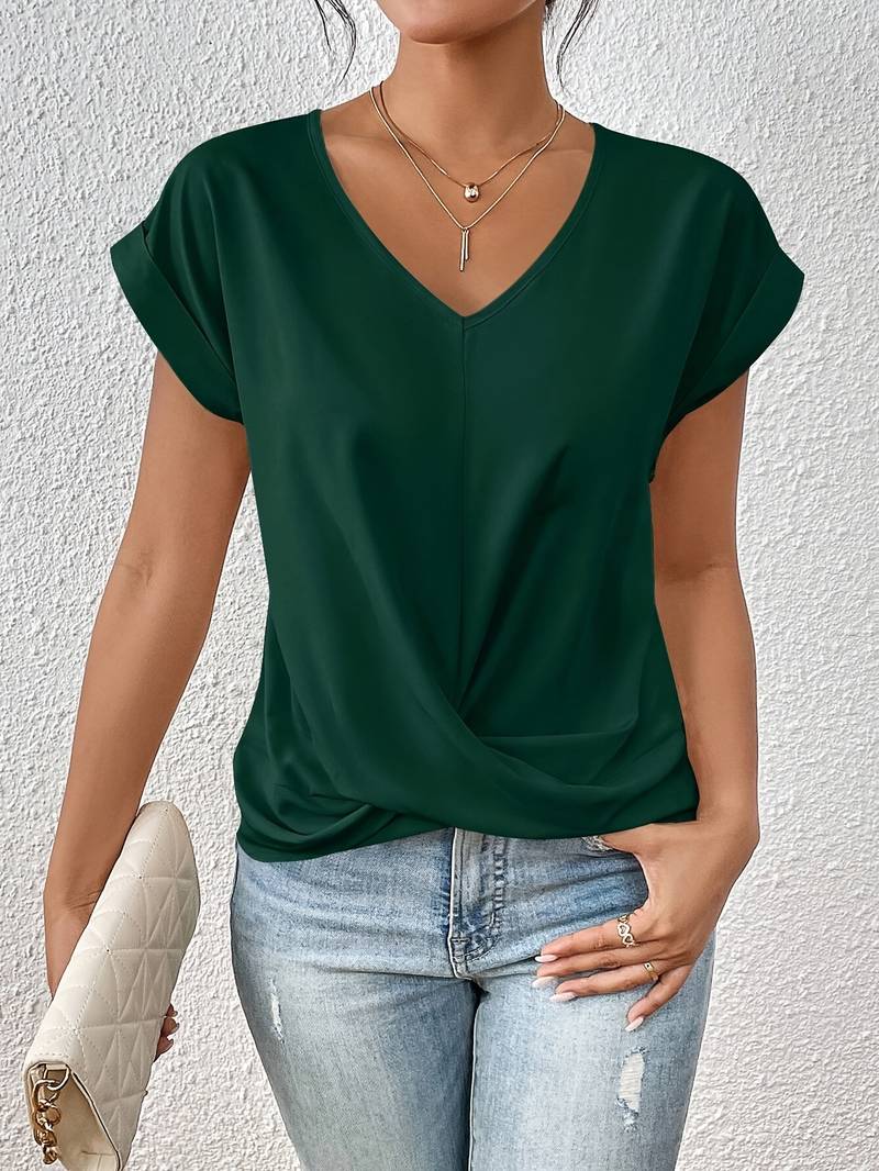 Serena™ | Relaxed T-shirt with V-neck