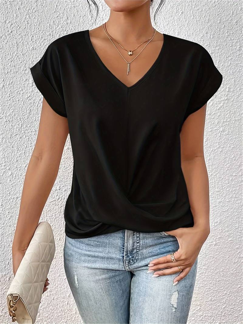 Serena™ | Relaxed T-shirt with V-neck