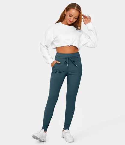 Abelle™ | Plush jogging trousers with high waist