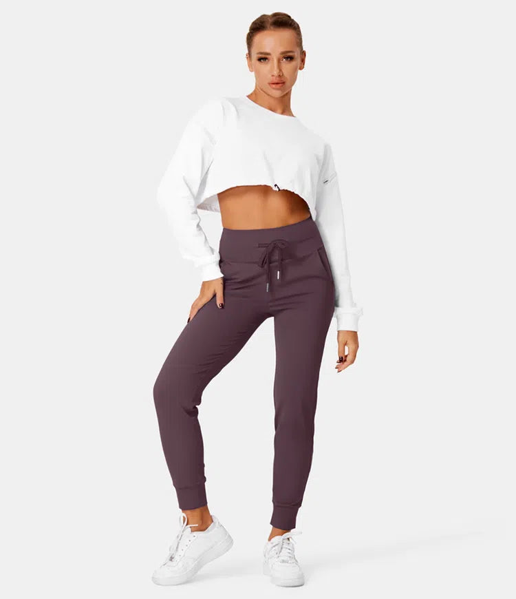 Abelle™ | Plush jogging trousers with high waist