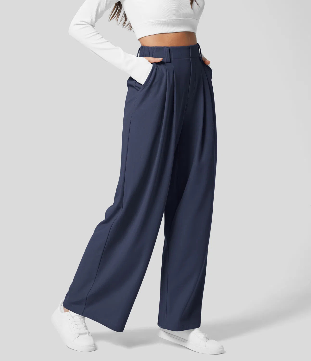 Zazi™ | Elegant wide leg trousers