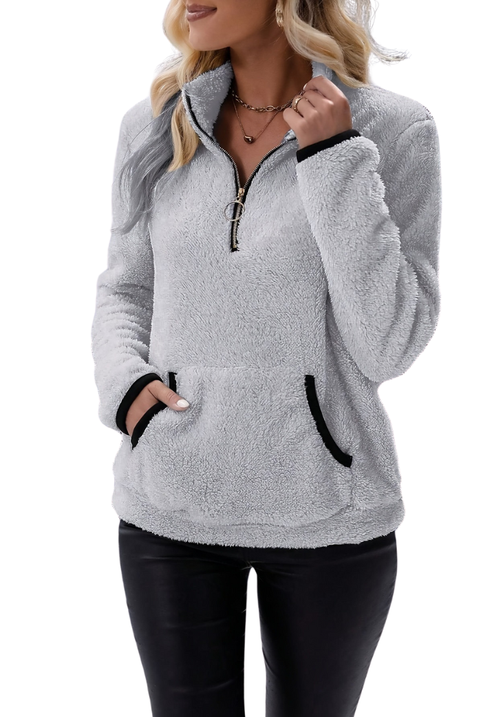 Lilaboutiq's Half Zip Fleece