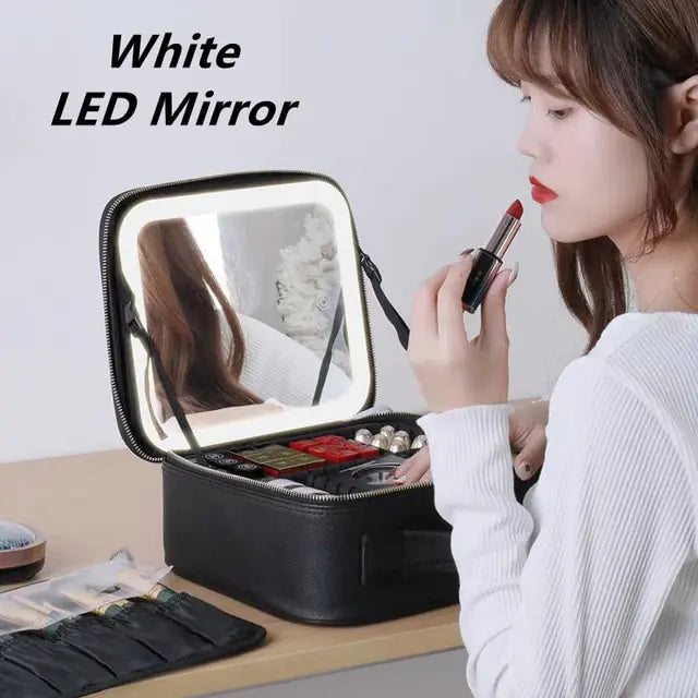 LED Light Cosmetic Bag | Beautycase portable