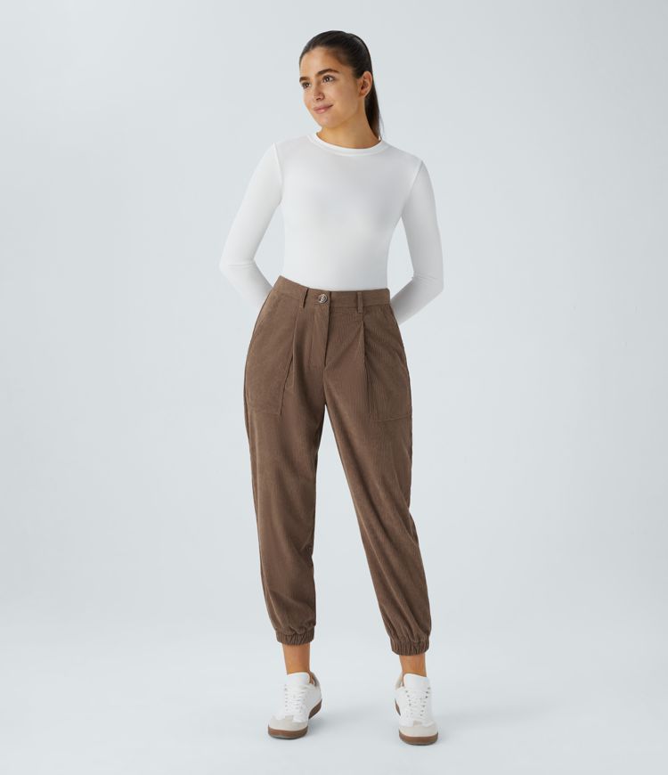 Linsey™ | Corduroy jogging trousers