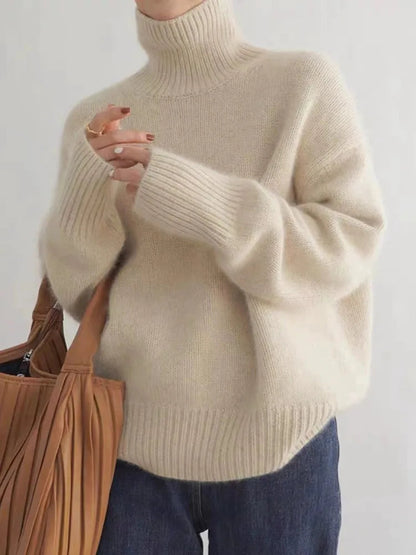 Lena™ | Comfortable, knitted, soft turtleneck jumper