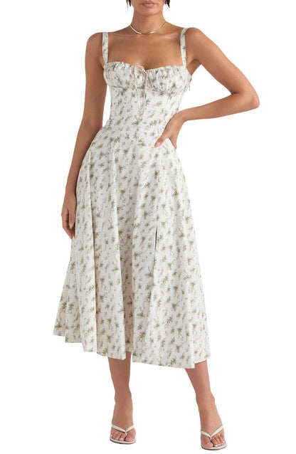 Floral dress - waist shaping