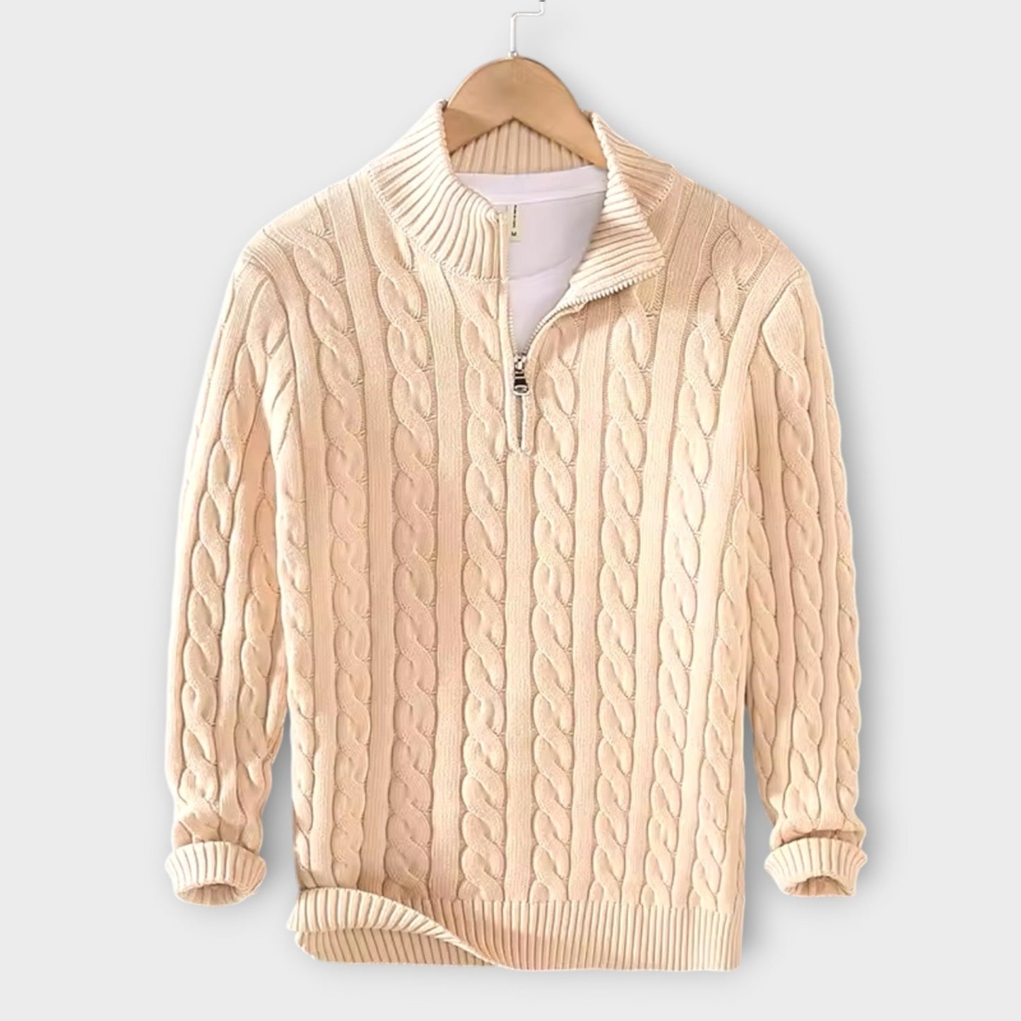 Lorenzo - Cosy & elegant half-zip pullover