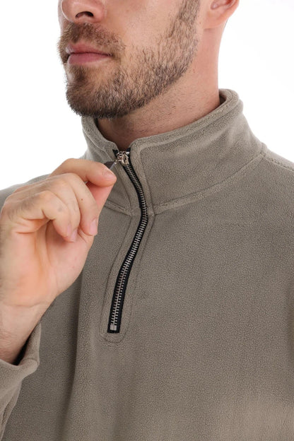 Joshua™ | Fleece jumper with quarter zip