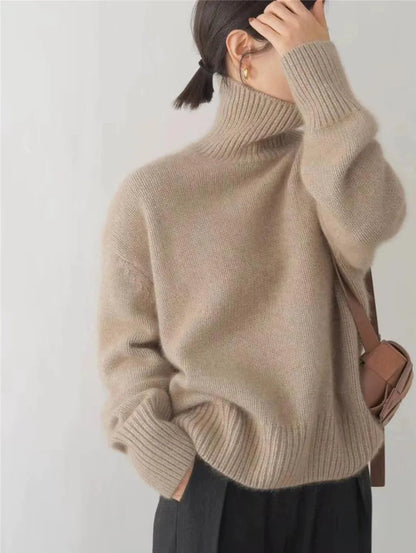 Lena™ | Comfortable, knitted, soft turtleneck jumper