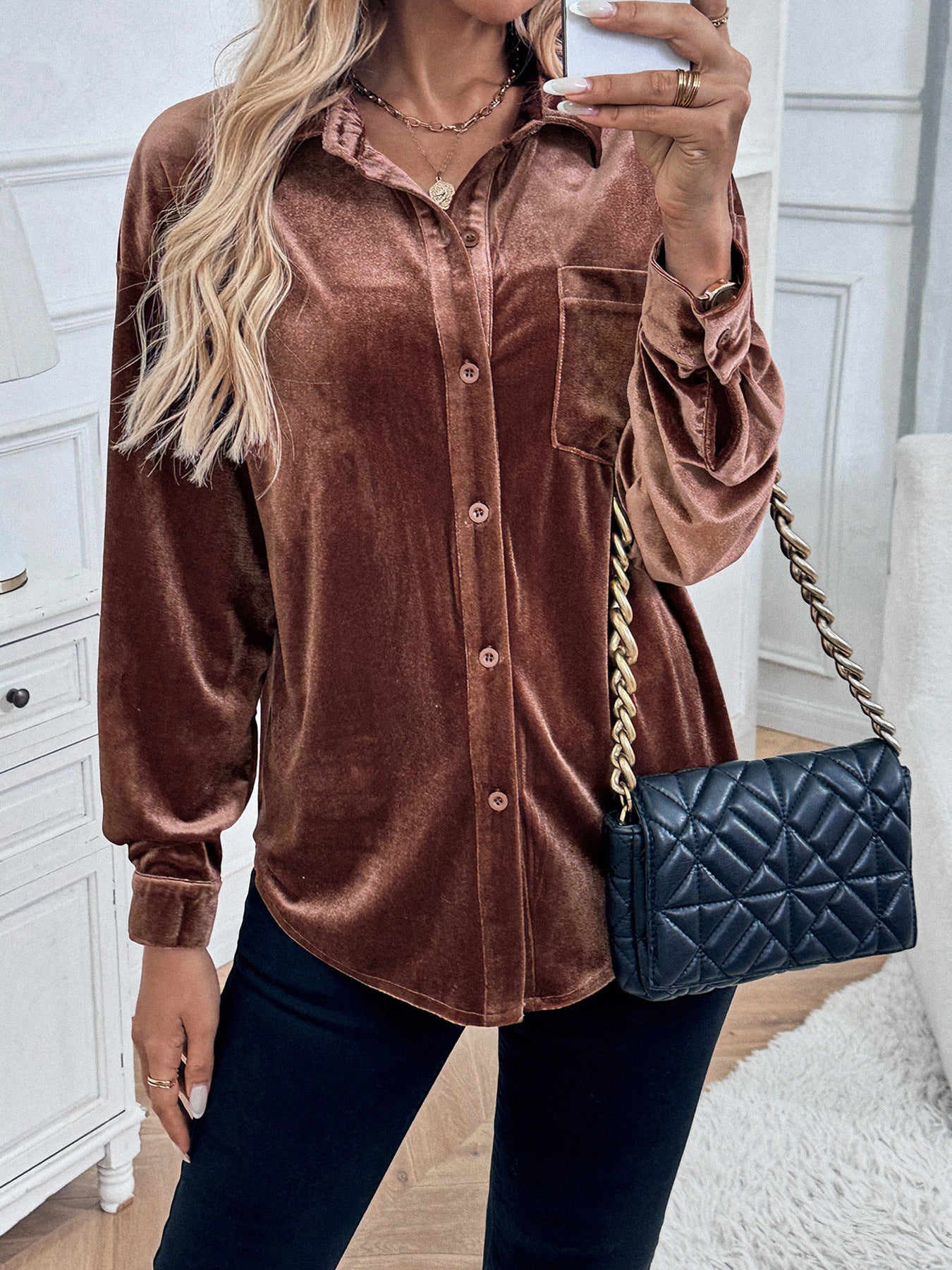 MARIANNE™  | VELVET BLOUSE