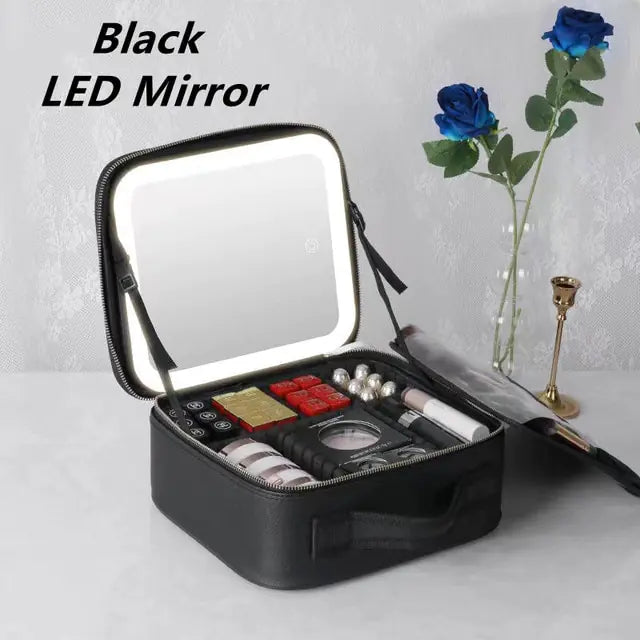 LED Light Cosmetic Bag | Beautycase portable