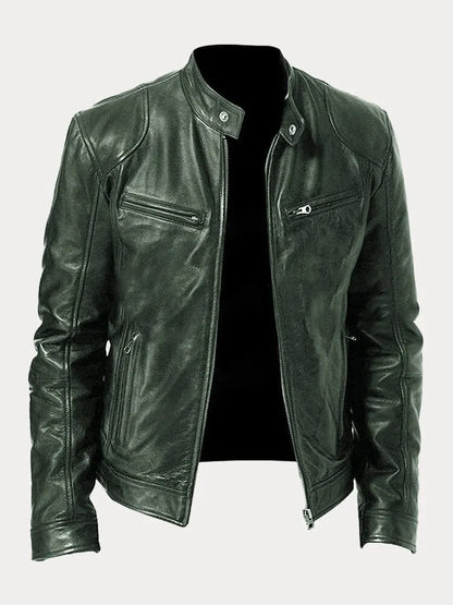 MARIO™ | Casual leather jacket