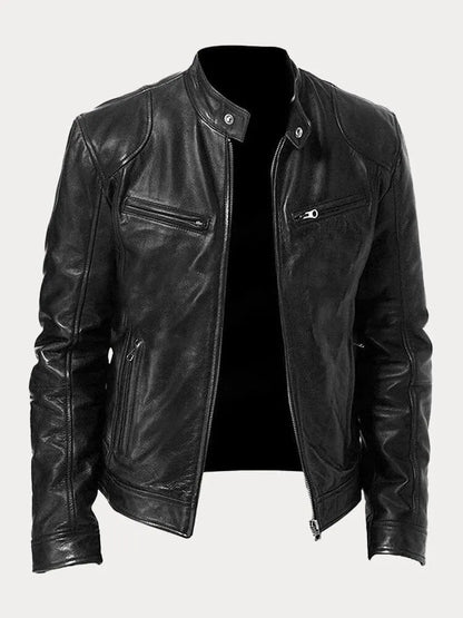 MARIO™ | Casual leather jacket