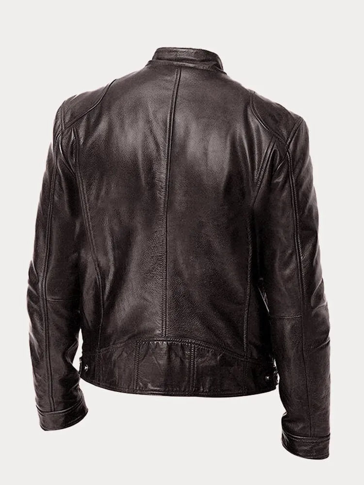 MARIO™ | Casual leather jacket