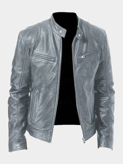 MARIO™ | Casual leather jacket