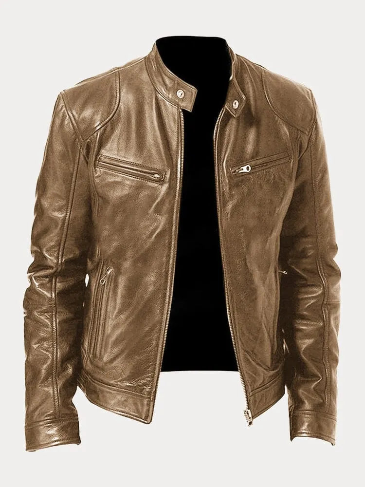 MARIO™ | Casual leather jacket