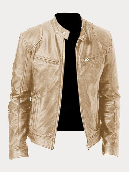 MARIO™ | Casual leather jacket