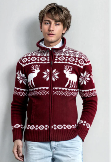 JAMES | FESTIVE KNIT CARDIGAN