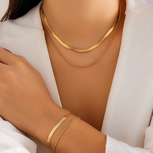 Eva | Elegant Necklace & Bracelet Set