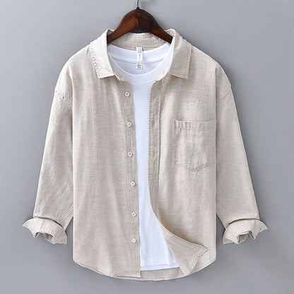 NEIL | BUTTON DOWN LINEN SHIRT