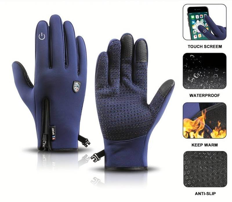 Rechargeable Heated Electric Touch Screen Gloves