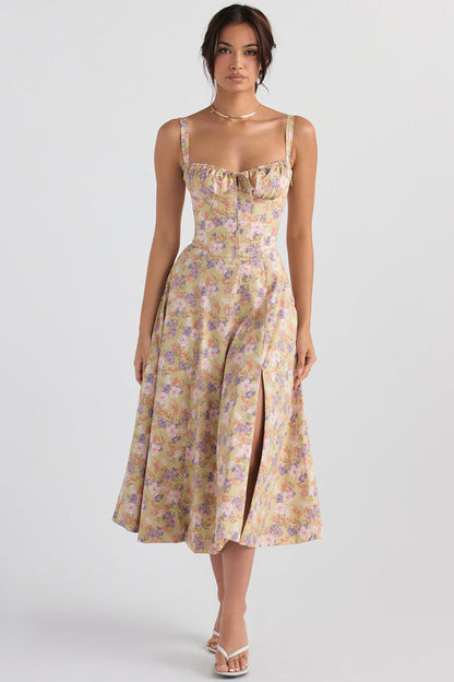 Floral dress - waist shaping