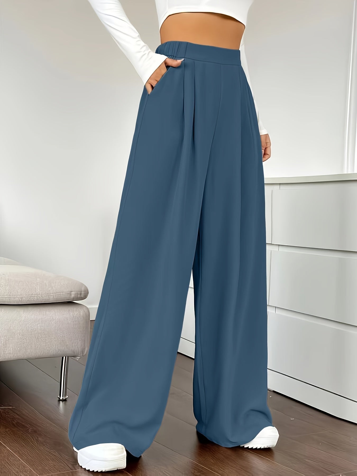 Zazi™ | Elegant wide leg trousers