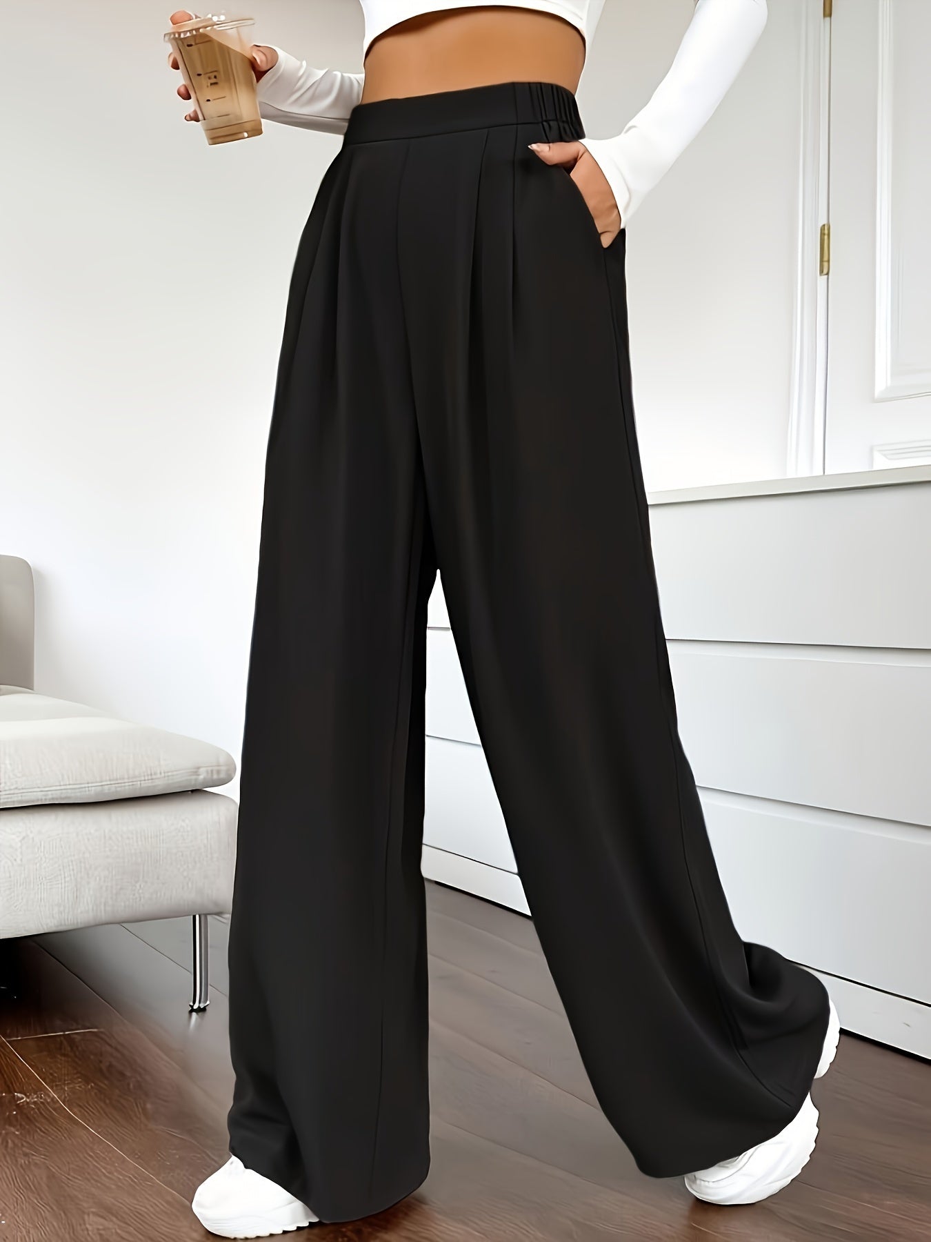 Zazi™ | Elegant wide leg trousers