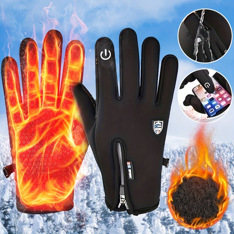 Rechargeable Heated Electric Touch Screen Gloves