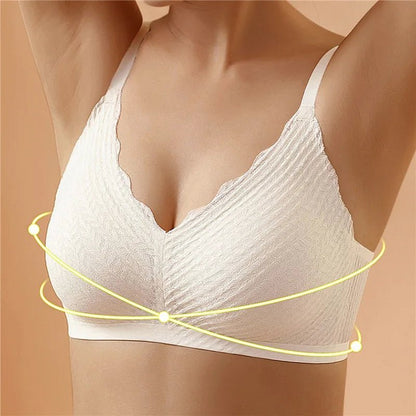 LunaLift™ - Seamless Wireless Lace Bra