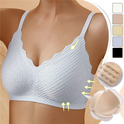 LunaLift™ - Seamless Wireless Lace Bra