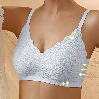 LunaLift™ - Seamless Wireless Lace Bra