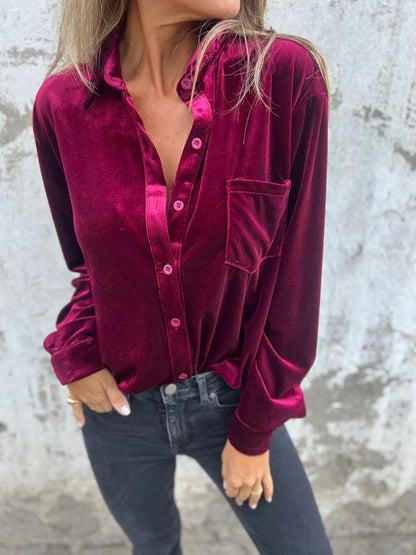 MARIANNE™  | VELVET BLOUSE